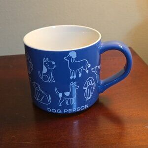 Parker Lane Dog Person Periwinkle Blue Coffee Mug